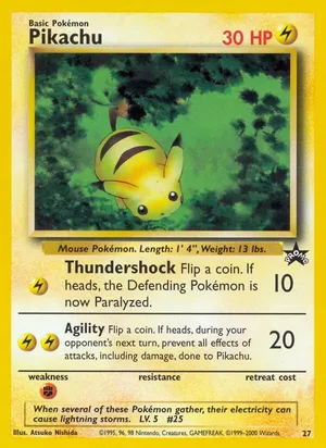 Pikachu #27, Standard print, TCGdex reference