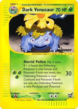 Dark Venusaur #7, Best of Game Winner (standard size) reference