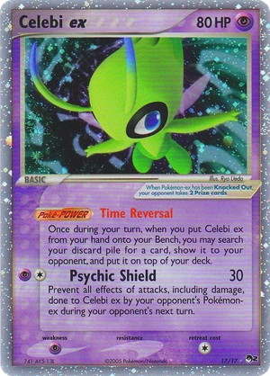 Celebi ex 17, Cosmos Holo, Bulbapedia reference scan
