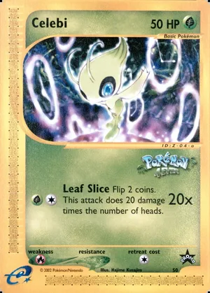 Celebi #50, PSA cert 123490786 reference placeholder