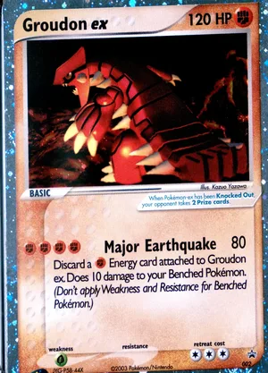 Groudon ex #002, Nintendo Black Star Cosmos Holo, PSA cert 144526794 reference placeholder