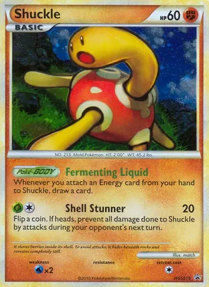 Shuckle #HGSS15, HGSS Black Star Cosmos Holo, TCGdex reference