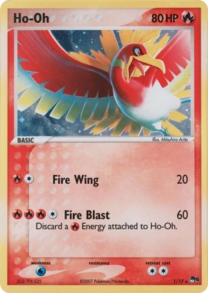 Ho-Oh 1/17, PSA cert scan