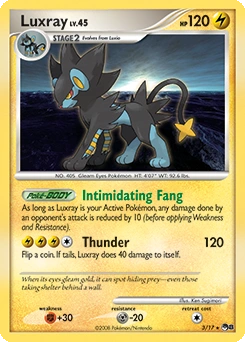 Luxray 3, Cosmos Holo, Bulbapedia reference scan