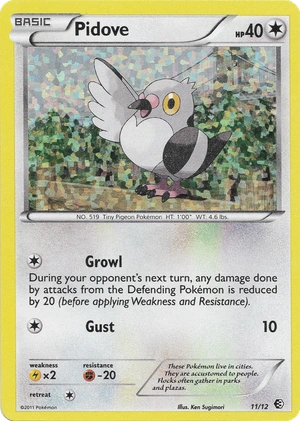 Pidove 11/12, Confetti Holo, reference image