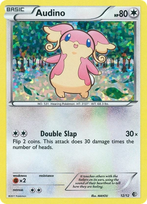 Audino 12/12, Confetti Holo, reference image