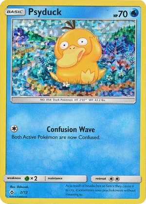 Psyduck 2/12, McDonald's Collection 2018 Confetti Holo, Pokumon reference