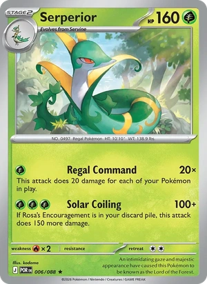Serperior 006/088, Non Holo, card art reference