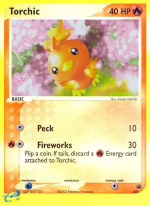 Torchic #008, Nintendo Black Star Standard print, TCGdex reference