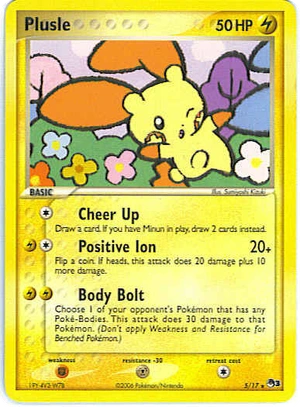Plusle 5, Cosmos Holo, Bulbapedia reference scan