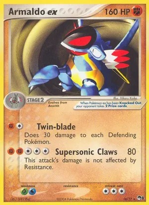 Armaldo ex #16, POP Series 1 Non Holo, TCGdex reference