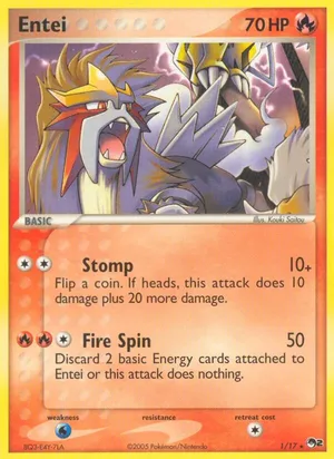 Entei #1, POP Series 2 Non Holo, TCGdex reference
