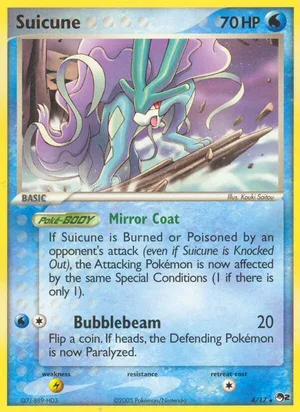 Suicune #4, POP Series 2 Non Holo, TCGdex reference