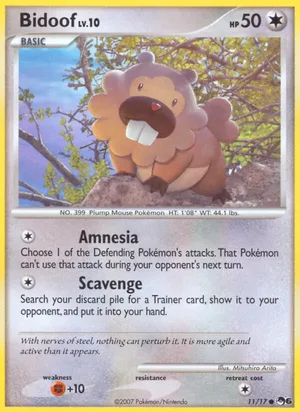 Bidoof #11, POP Series 6 Non Holo, TCGdex reference