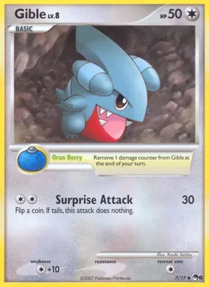 Gible #7, POP Series 6 Non Holo, TCGdex reference