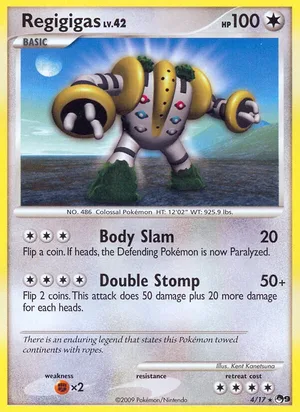 Regigigas #4, POP Series 9 Non Holo, TCGdex reference