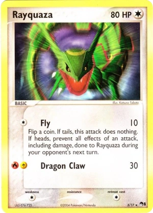 Rayquaza 3, Cosmos Holo, Bulbapedia reference scan