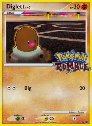 Diglett #11, Pokémon Rumble Standard print, TCGdex reference