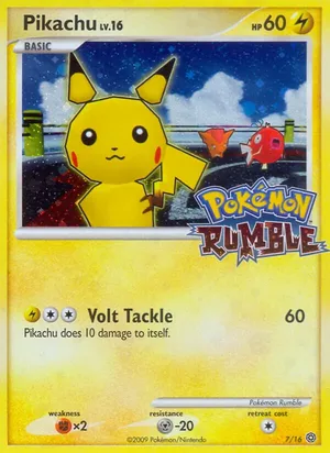 Pikachu #7, Pokémon Rumble Holo, TCGdex reference