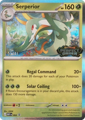 Serperior 064, Staff prerelease, owner-provided image