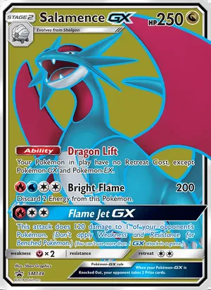 Salamence GX #SM139, SM Black Star Holo, TCGdex reference