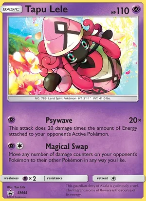 Tapu Lele #SM45, SM Black Star Holo, TCGdex reference