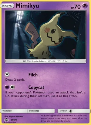 Mimikyu #SM99, SM Black Star Holo, TCGdex reference
