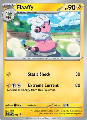 Flaaffy #015, SWSH Black Star Holo, TCGdex reference