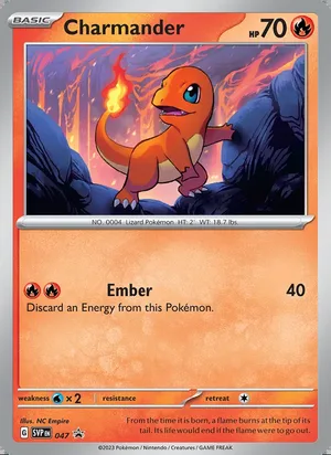 Charmander #047, SWSH Black Star Holo, TCGdex reference