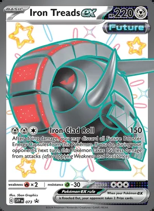 Iron Treads ex #073, SWSH Black Star Holo, TCGdex reference