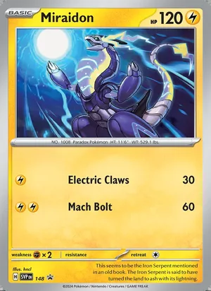 Miraidon #148, SWSH Black Star Holo, TCGdex reference