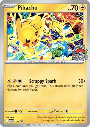 Pikachu #225, English SVP Black Star Promos promo, reference image