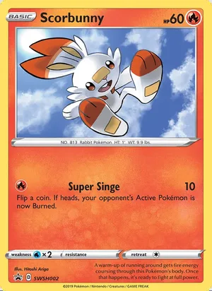 Scorbunny #SWSH002, SWSH Black Star Holo, TCGdex reference