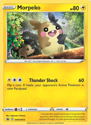 Morpeko #SWSH012, SWSH Black Star Holo, TCGdex reference