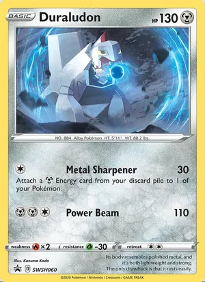 Duraludon #SWSH060, SWSH Black Star Holo, TCGdex reference