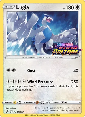 Lugia SWSH069, prerelease base reference scan
