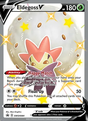 Eldegoss V #SWSH084, SWSH Black Star Holo, TCGdex reference