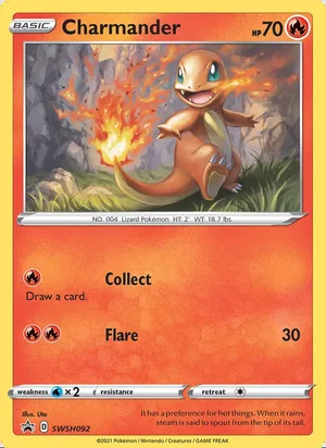 Charmander #SWSH092, SWSH Black Star Holo, TCGdex reference