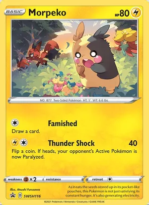 Morpeko #SWSH116, SWSH Black Star Holo, TCGdex reference
