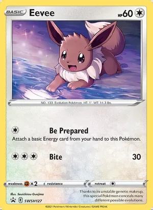 Eevee #SWSH127, SWSH Black Star Holo, TCGdex reference