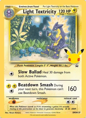 Light Toxtricity #SWSH137, SWSH Black Star Holo, TCGdex reference