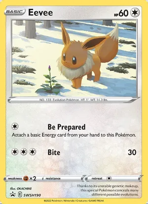 Eevee #SWSH190, SWSH Black Star Holo, TCGdex reference