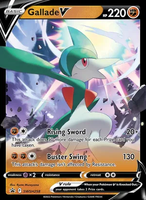 Gallade V #SWSH258, SWSH Black Star Holo, TCGdex reference