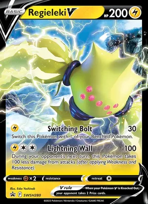 Regieleki V #SWSH280, SWSH Black Star Holo, TCGdex reference