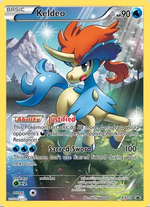 Keldeo #XY118, XY Black Star Holo, TCGdex reference