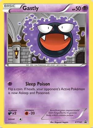 Gastly #XY132, XY Black Star Holo, TCGdex reference