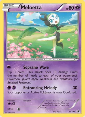 Meloetta #XY193, XY Black Star Holo, TCGdex reference