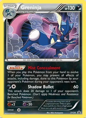 Greninja #XY24, XY Black Star Holo, TCGdex reference