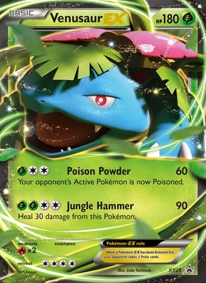 Venusaur EX #XY28, XY Black Star Holo, TCGdex reference