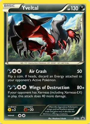 Yveltal #XY32, XY Black Star Holo, TCGdex reference